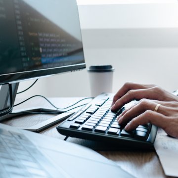 advanced system repair software system optimizers man typing on computer